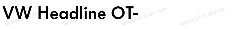 VW Headline OT字体转换